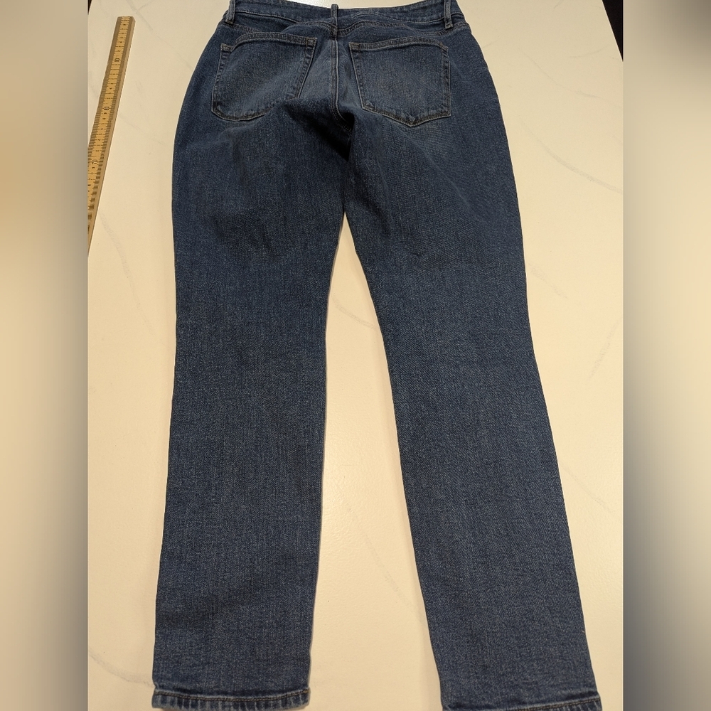 Loft Outlet Curvy Skinny Jeans Women's Size 6 Mid-rise Blue Stretch Denim - Picture 9 of 9